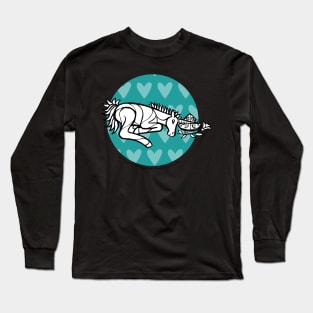 Sleeping Unicorn — Inktober Unicorn illustration series Long Sleeve T-Shirt